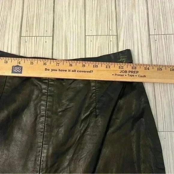 Vintage 80s Michael Hoban North Beach Leather Skirt - Picture 7 of 8
